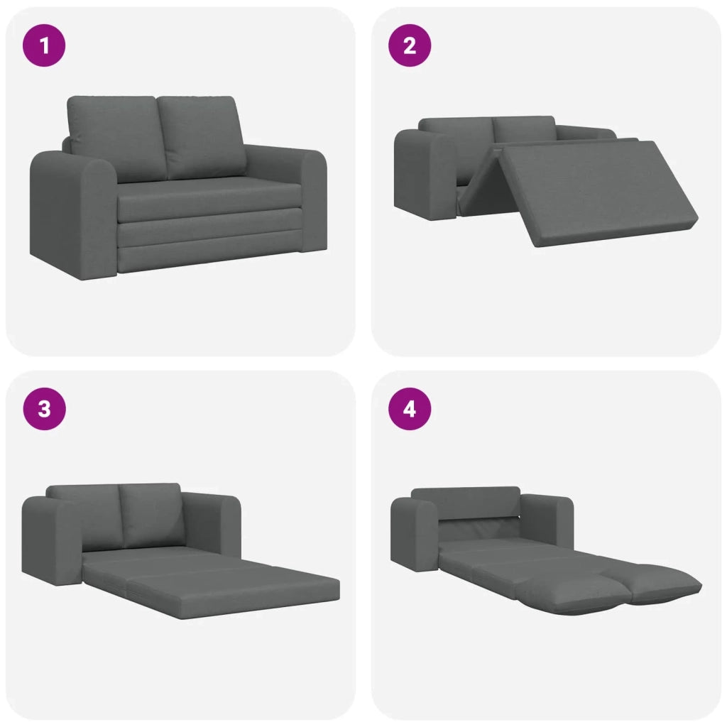 Divano letto | Sof¨¤ letto | Letto singolo 60cm Grigio scuro Tessuto