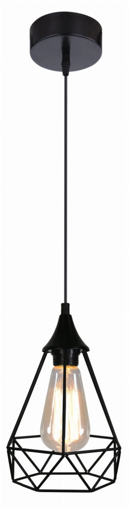 Lampada a sospensione Candellux Graf nera Ø19cm E27