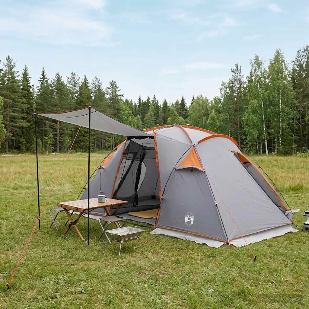 Tenda a tunnel Grigio e arancione 520 x 260 x 175 cm 42017405