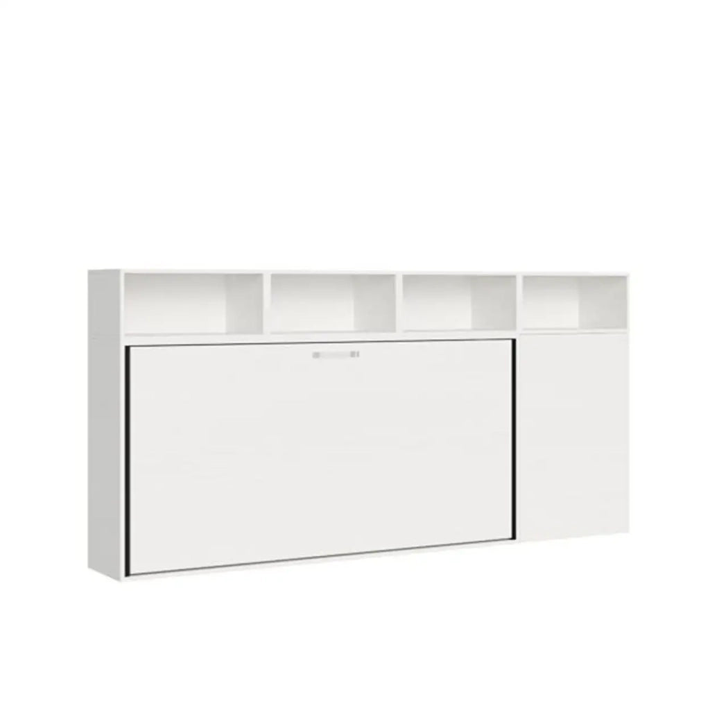 Letto singolo a scomparsa Kando comp.A bianco frassino