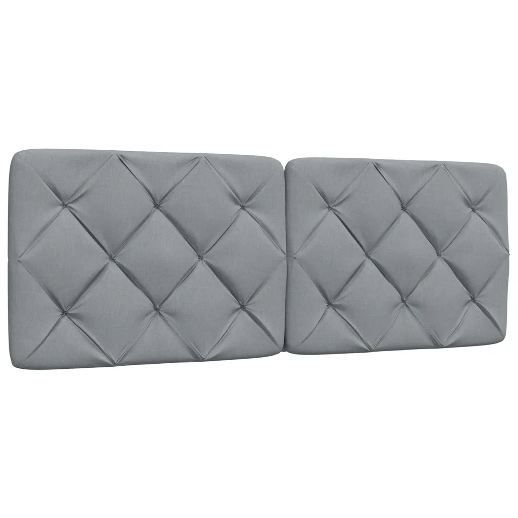 Letto con Materasso Grigio Chiaro 120x200cm Tessuto 3310727