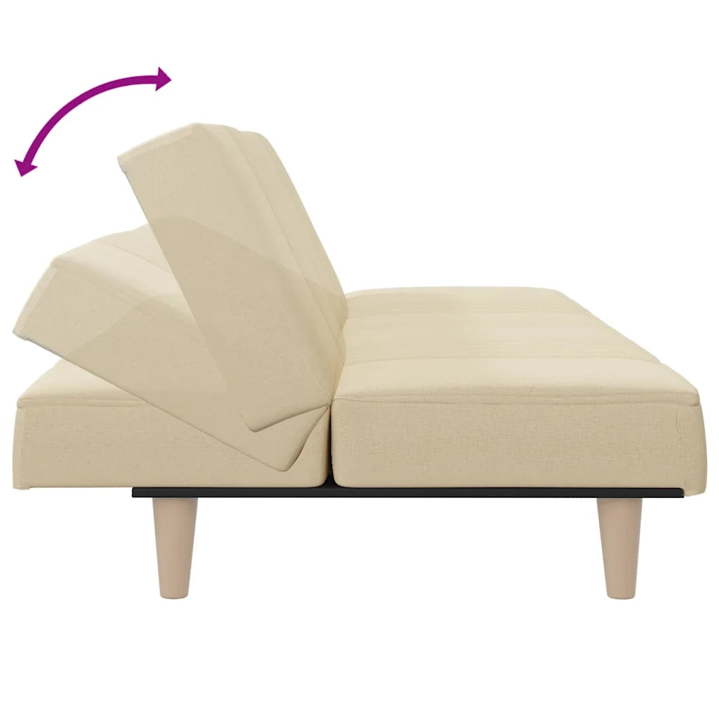 Divano letto | Sof¨¤ letto | Letto singolo Crema in Tessuto