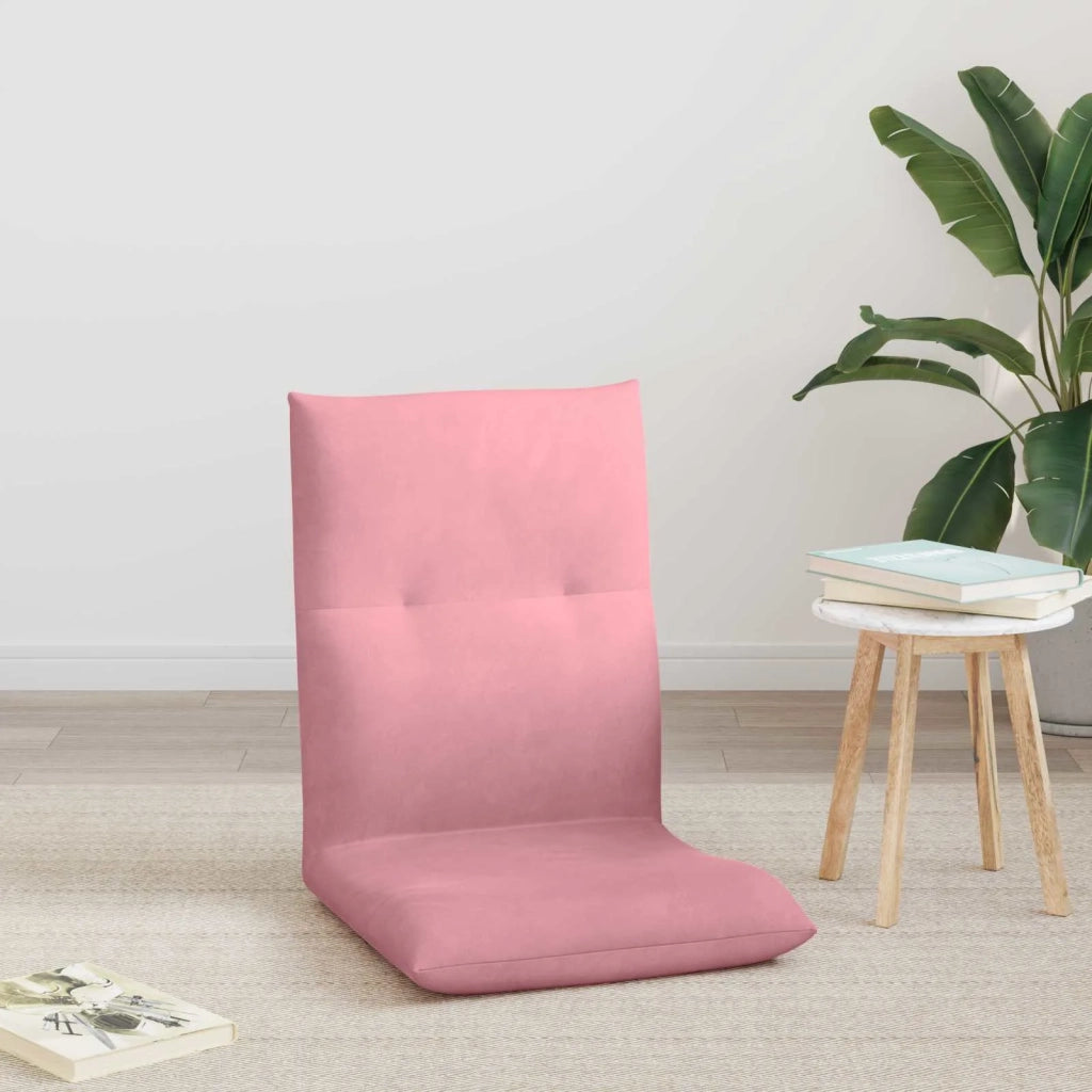 Sedia da Pavimento Rosa 46 x 50 x 61 cm Velluto 42028177