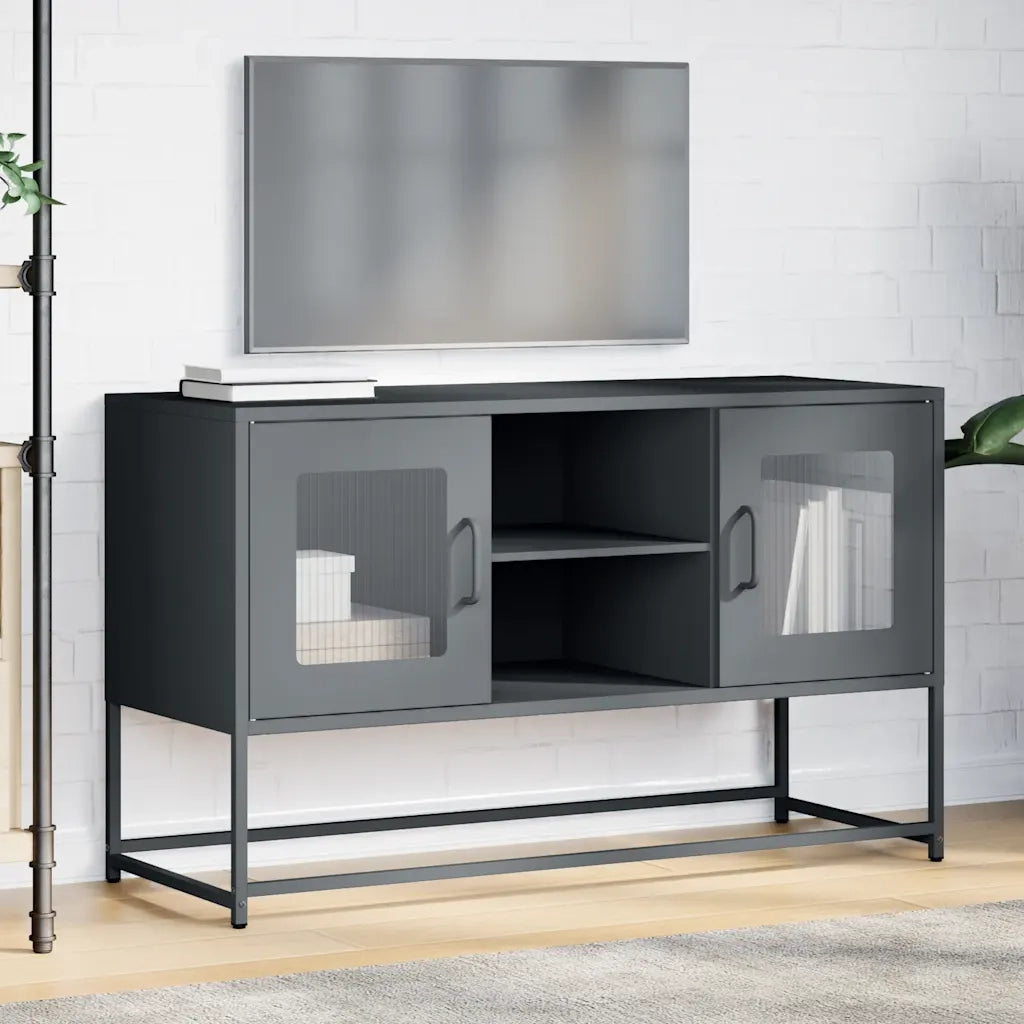 Mobile TV Antracite 100,5x39x60,5 cm in Acciaio 853382