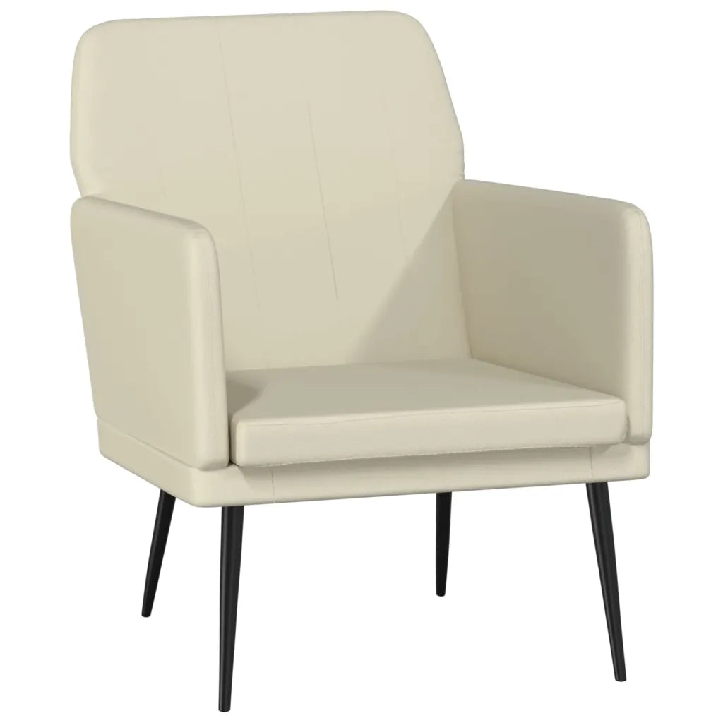 Poltrona Crema 61x78x80 cm Similpelle 351393