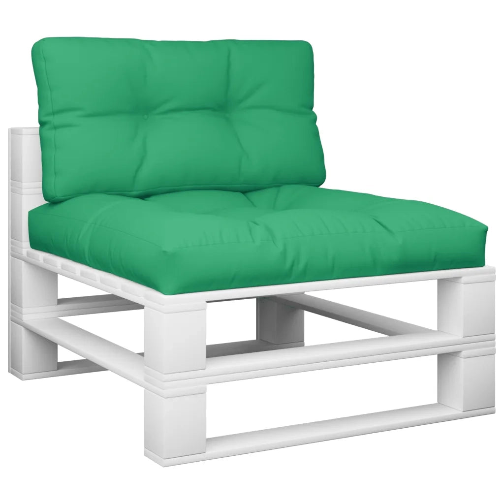 Cuscini per Pallet 2 pz Verdi in Tessuto 360716