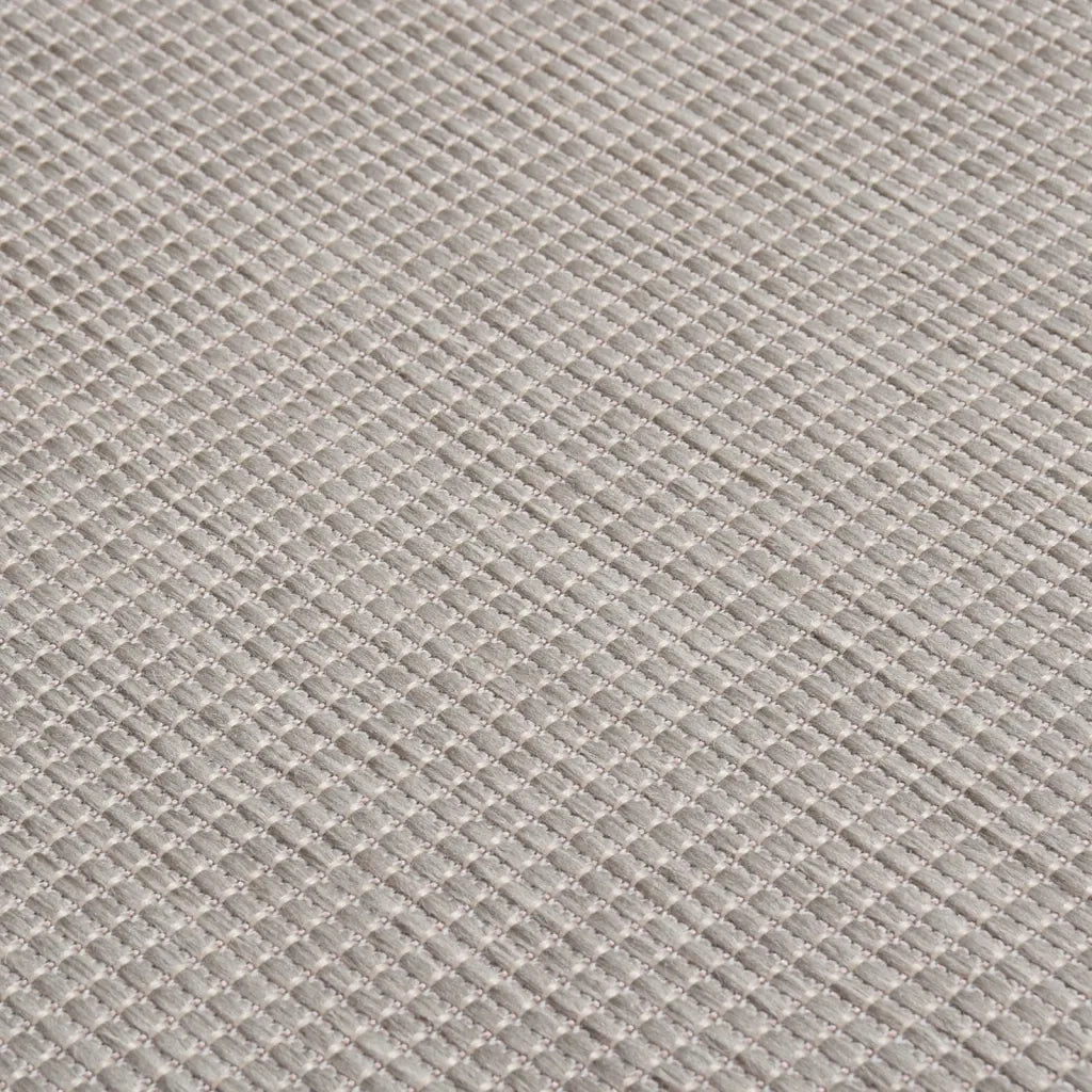 Tappeto da Esterni a Tessitura Piatta 160x230 cm Grigio Chiaro