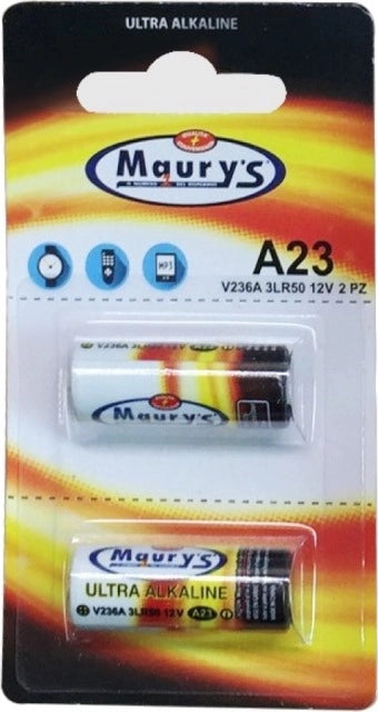MAURY'S BATTERIE ULTRA ALKALINE 23A 2 PZ