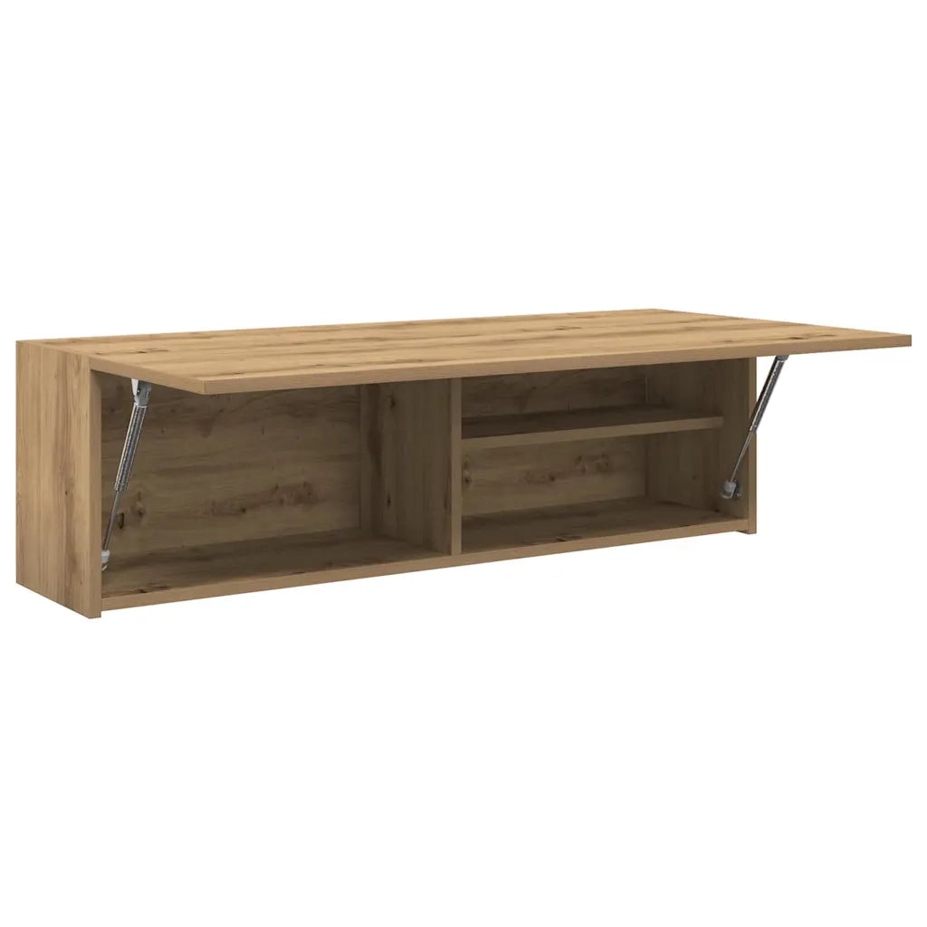 Mobiletto da bagno a parete pratico e di design 100 x 25 x 30 cm mobile multifunzionale in legno di rovere ingegnerizzato realizzato artigianalmente 02_0051292