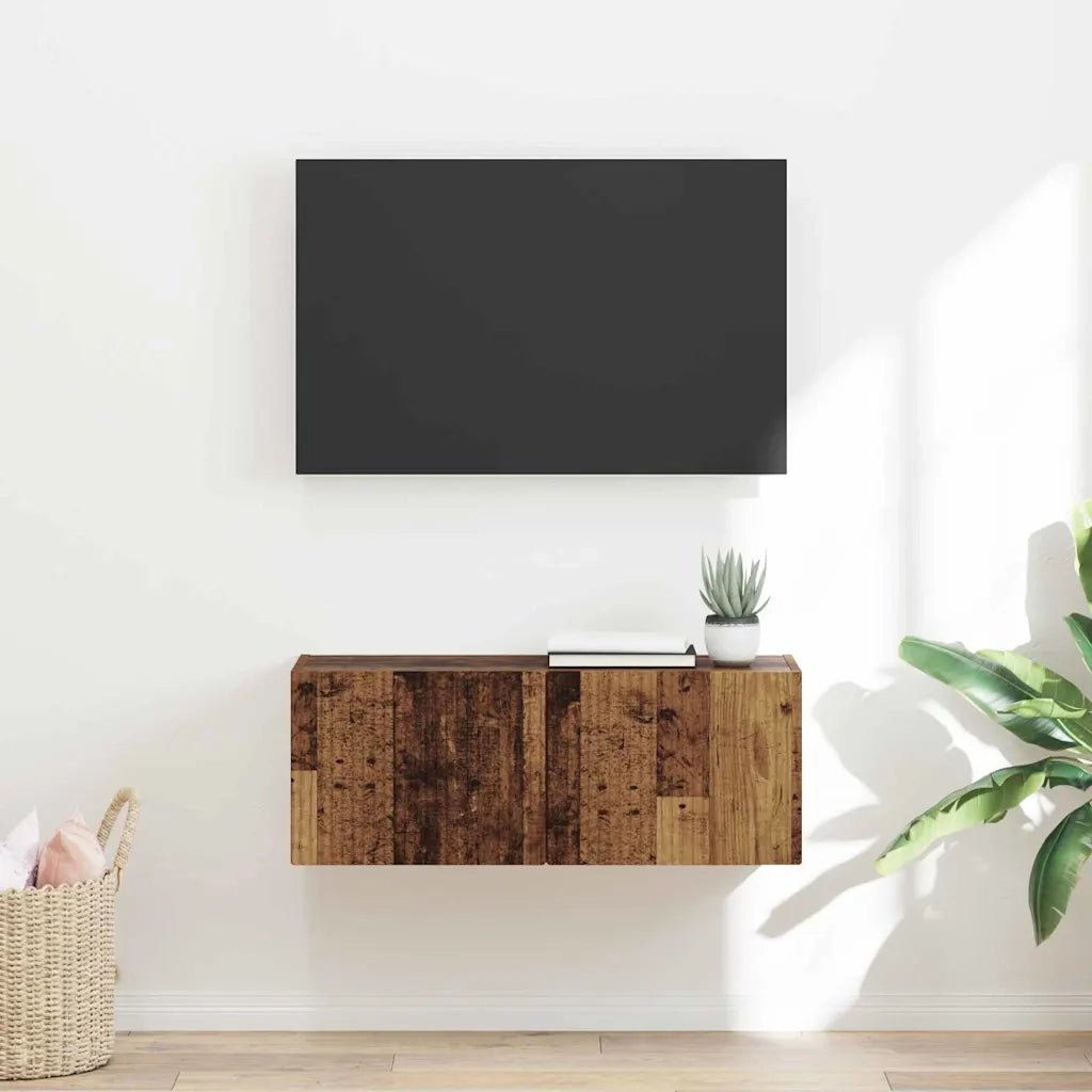 Mobile TV da parete Legno vecchio 78,5 x 31 x 29,5 cm 892225
