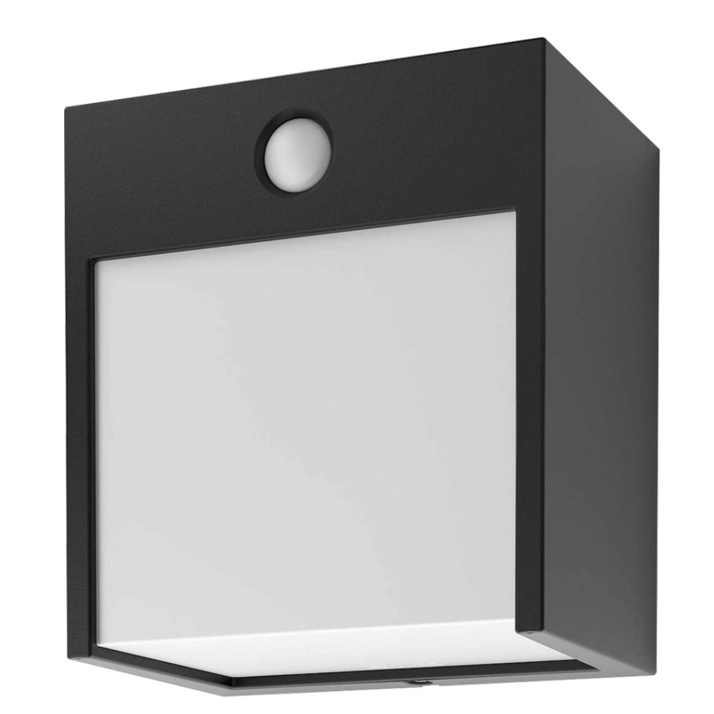 Applique esterna LED 12W con sensore Balimo nero Rabalux