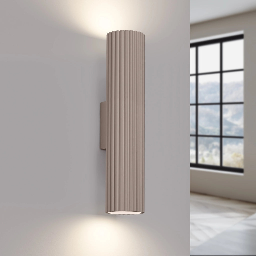 Lampada da parete KARBON 30 taupe