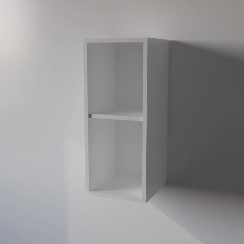 Pensile Cucina  in Legno Nobilitato Bianco, Mobile Alto con 1 Anta, Pensile Componibile Moderno Made in Italy (H72XL30XP33cm)