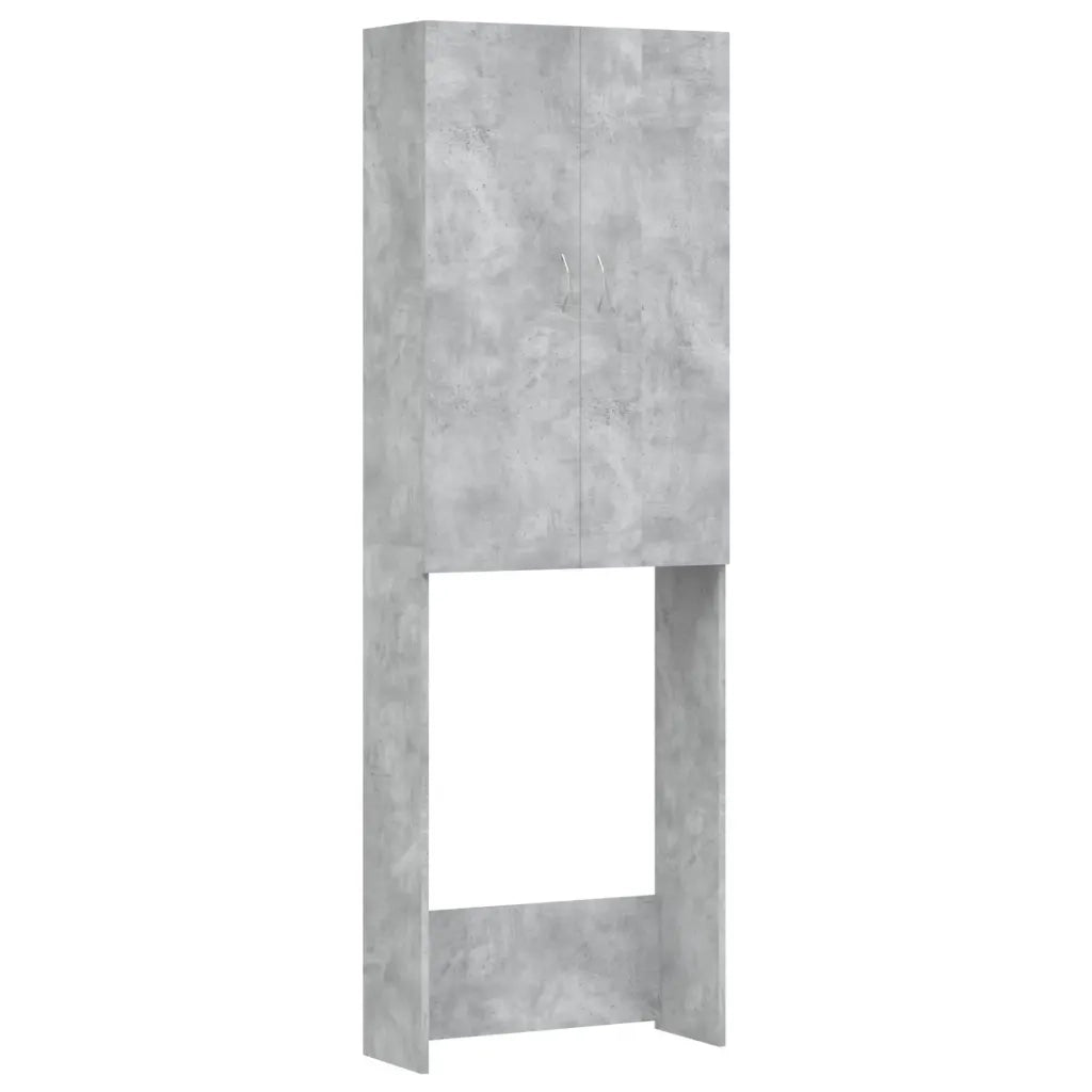Mobile per Lavatrice Grigio Cemento 64x25,5x190 cm 808417