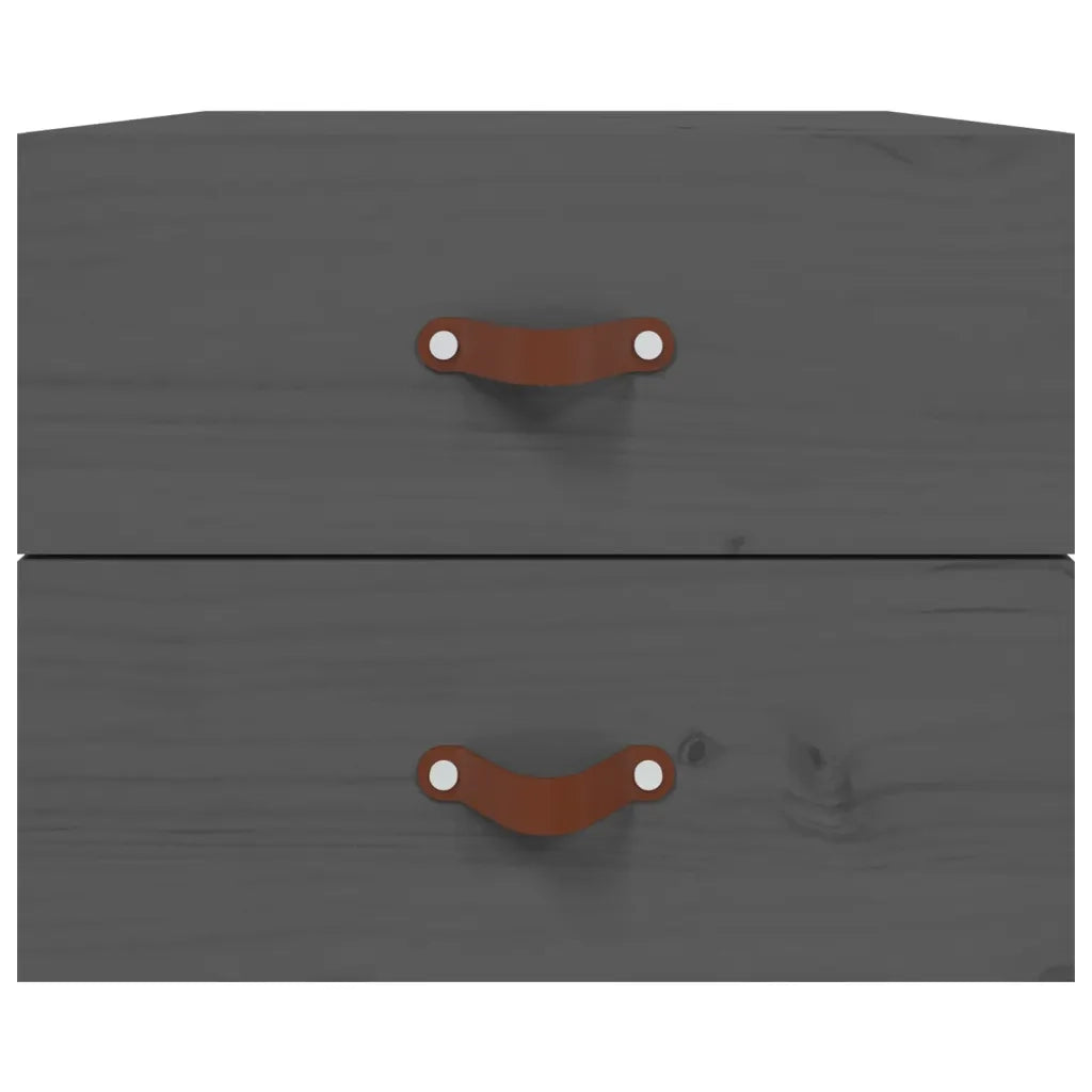 Comodino a Muro Grigio 50x36x40 cm 820980