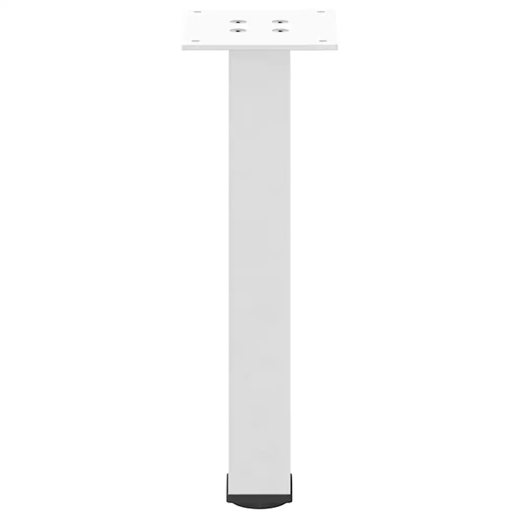 Gambe per Tavolino da Caffè 4 pz Bianche 30-32 cm Acciaio 4012449