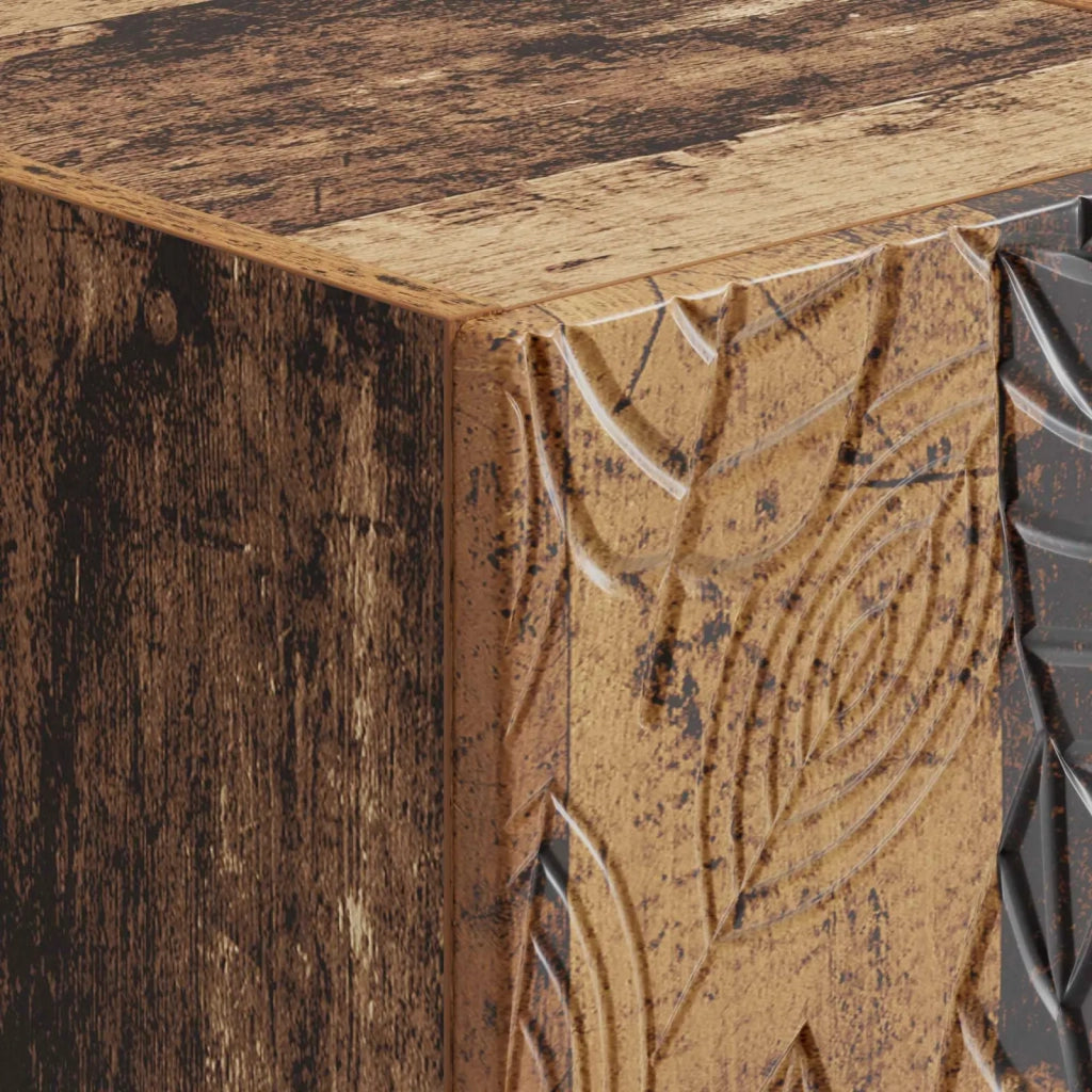 Mobile con Cassetti Legno antico 33 x 34,5 x 90 cm 895083