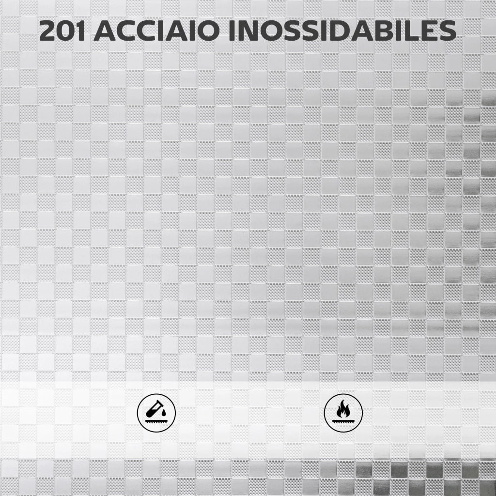 Carrello Multiuso a 4 Livelli ¨C zephmum ¨C Acciaio Inox, 60x35x77 cm