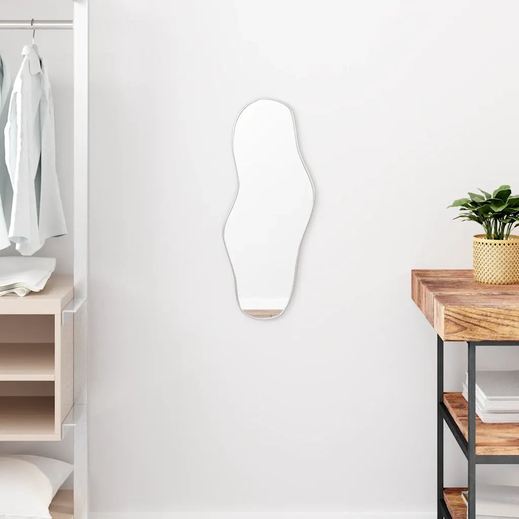 Specchio da Parete | Specchio decorativo Argento 60x25 cm