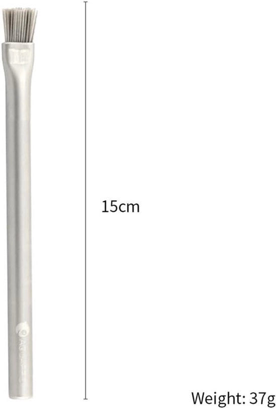 Spazzola per rimozione alghe - attrezzo di pulizia per acquario - acciaio inossidabile - pietra d'acquario - accessori per acquario - adatto per acquario - 15cm - spazzola per rimozione alghe in acquario.