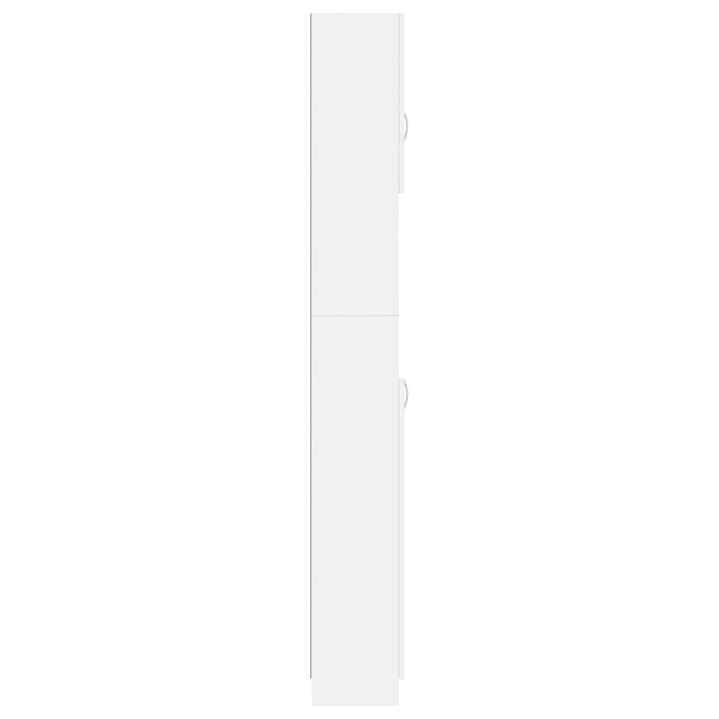 Armadio da Bagno | Mobile da Bagno Bianco 32x25,5x190 cm in Legno Ingegnerizzato