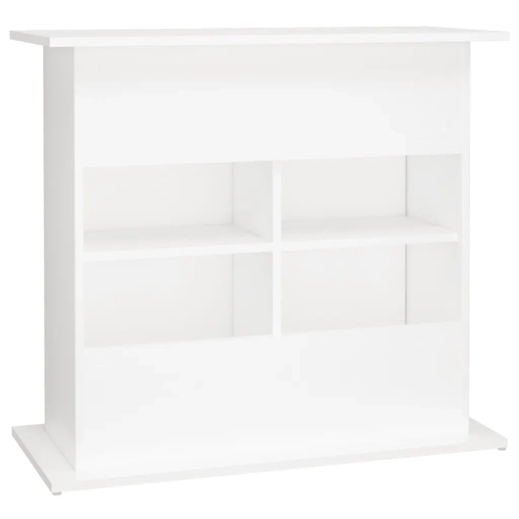 Supporto per Acquario Bianco 81x36x73 cm in Legno Multistrato 833599