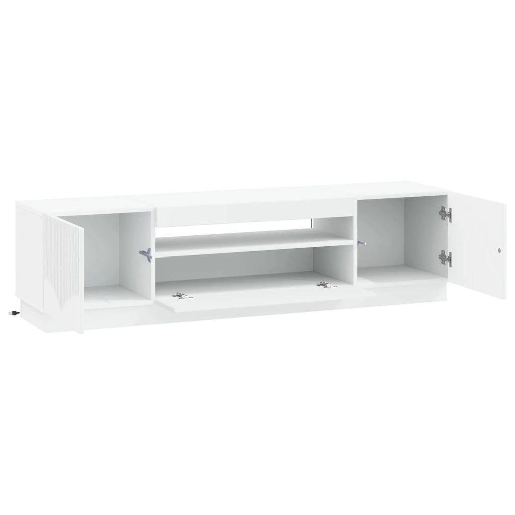 Mobile TV LED Bianco Legno ingegnerizzato 897345