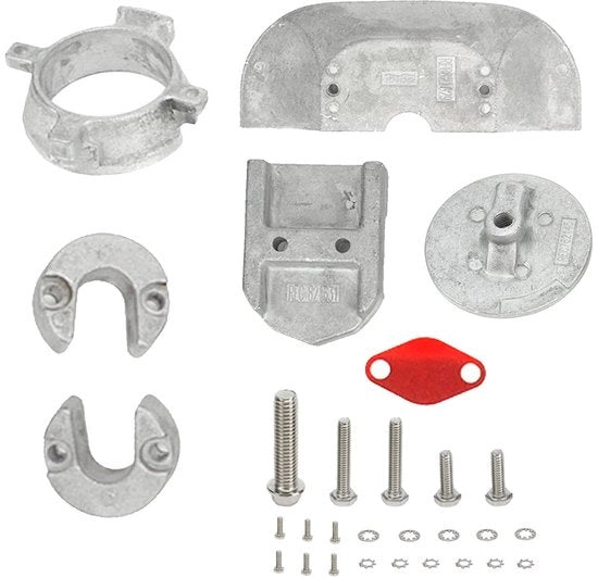 Set di Anodi in Alluminio - Alta Resistenza - Adatto per Mercruiser Alpha One Generazione 2 - OE 888756Q01 - 28 Pezzi - Protezione contro il Danno - Kit di Anodi