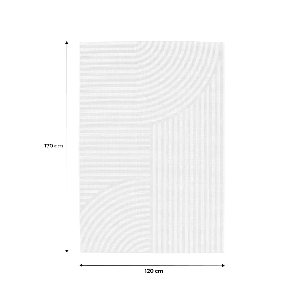 Tappeto per interni/esterni ad archi beige 120x170cm i sweeek