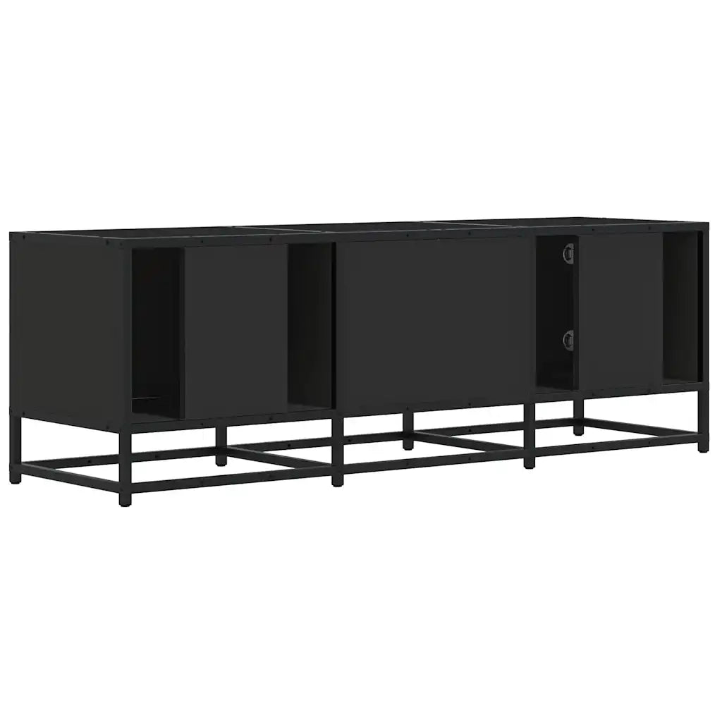 Mobile TV | Armadietto TV | Mobile Porta TV Nero 120x35x41 cm in Truciolato e Metallo