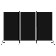 Divisorio Ambienti | Divider per stanze | Paravento a 3 Pannelli Nero 260x180 cm