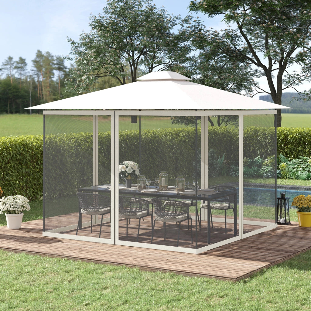 Zanzariere per gazebo 3x4m ¨C Xylo ¨C Set 4 pezzi con zip e ganci