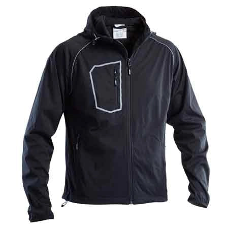 GIUBBINO SOFTSHELL CON CAPPUCCIO 'FASTEN' NERO Tg. L (52-54)
