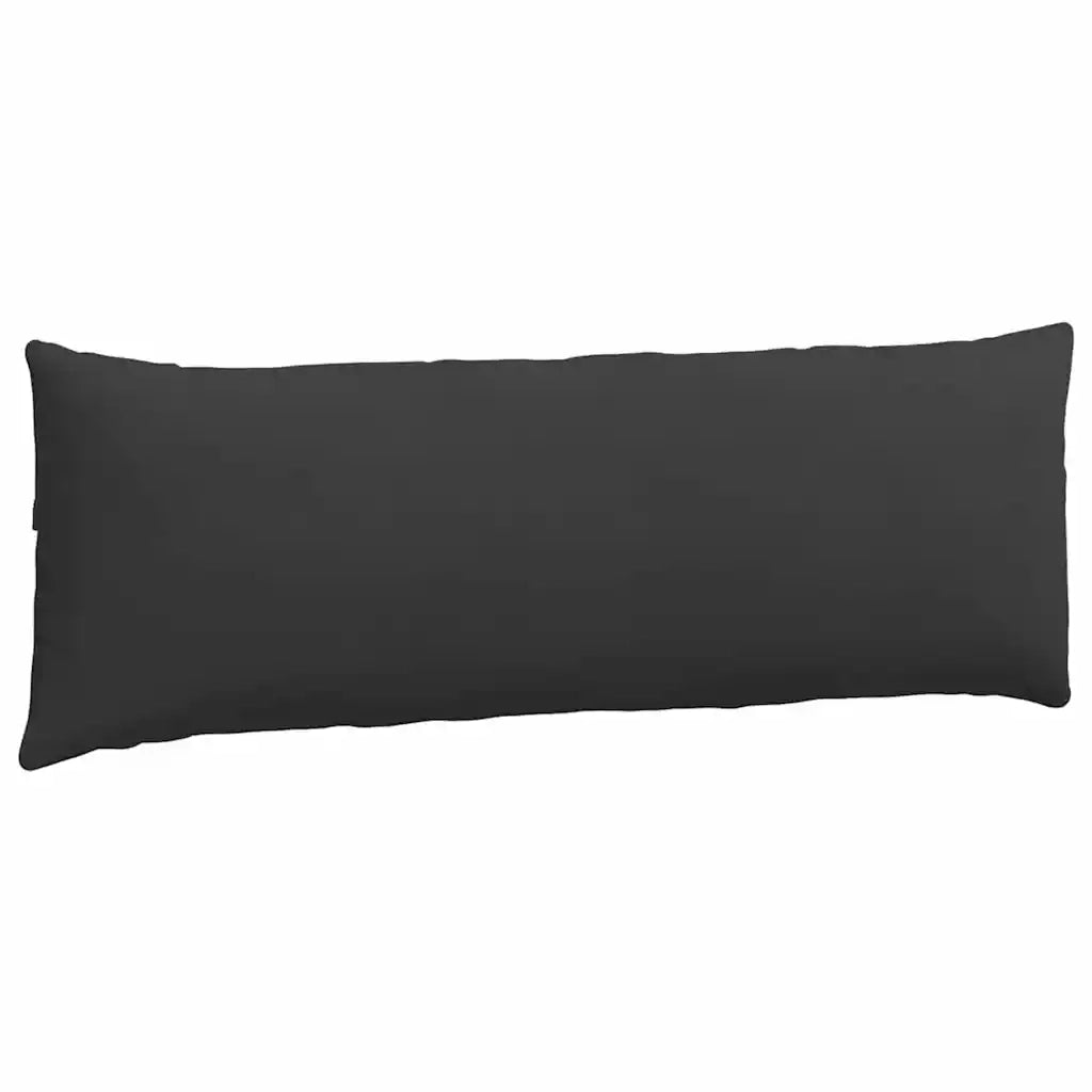 Cuscini da Divano 2 pz-Set di 2 Cuscini per Sofa Nero 120 x 40 cm Tessuto 219656