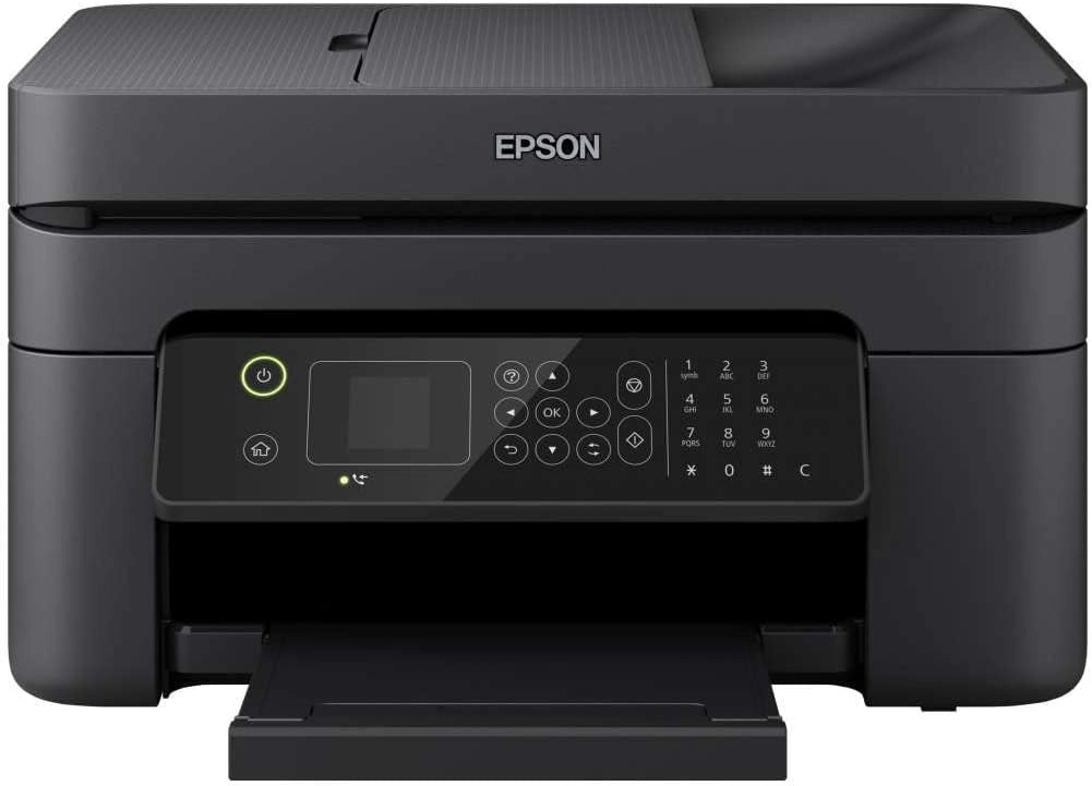 WorkForce WF-2830DWF Multifunzione a Getto d'Inchiostro 4-in-1, Stampa 5.760 x 1.440 dpi, Scansione, Copia, Fax, ADF, Wi-Fi, Cartucce Singole, LCD da 3.7 cm, Nero