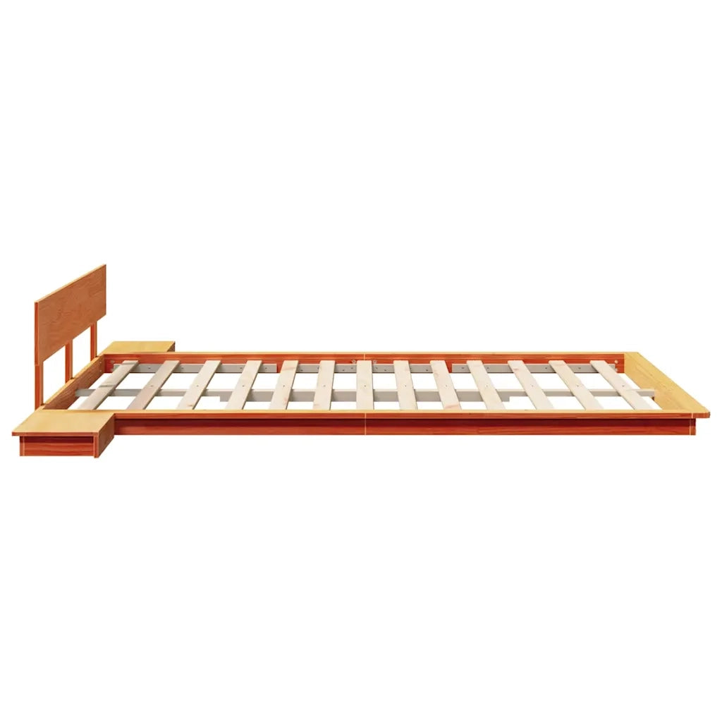 Struttura del letto Marrone 160 x 200 cm legno