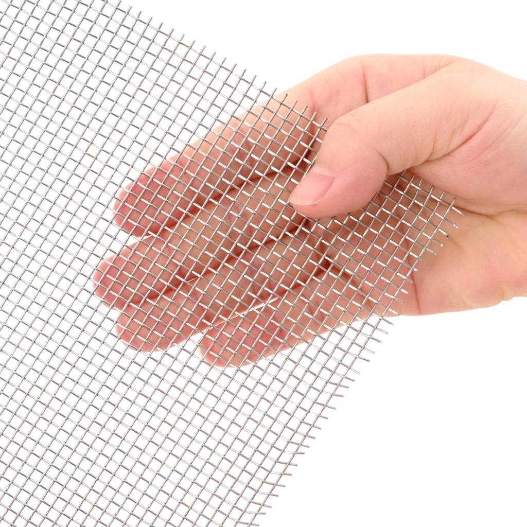 Rete per schermatura 20 x 1000 cm 8 Mesh Argento 42039664