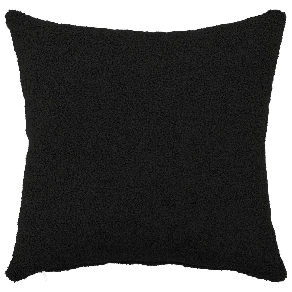 Federa 6 pcs HEERLEN Nero 45 x 45 cm Bouclé 910436