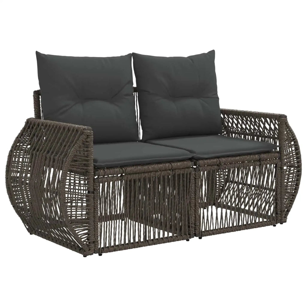 Set Divano da Giardino 7 pz Grigio e Grigio Scuro polyrattan 3436904