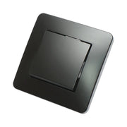 Interruttore semplice da incasso nero 220V, 10AX, PC 80x80mm