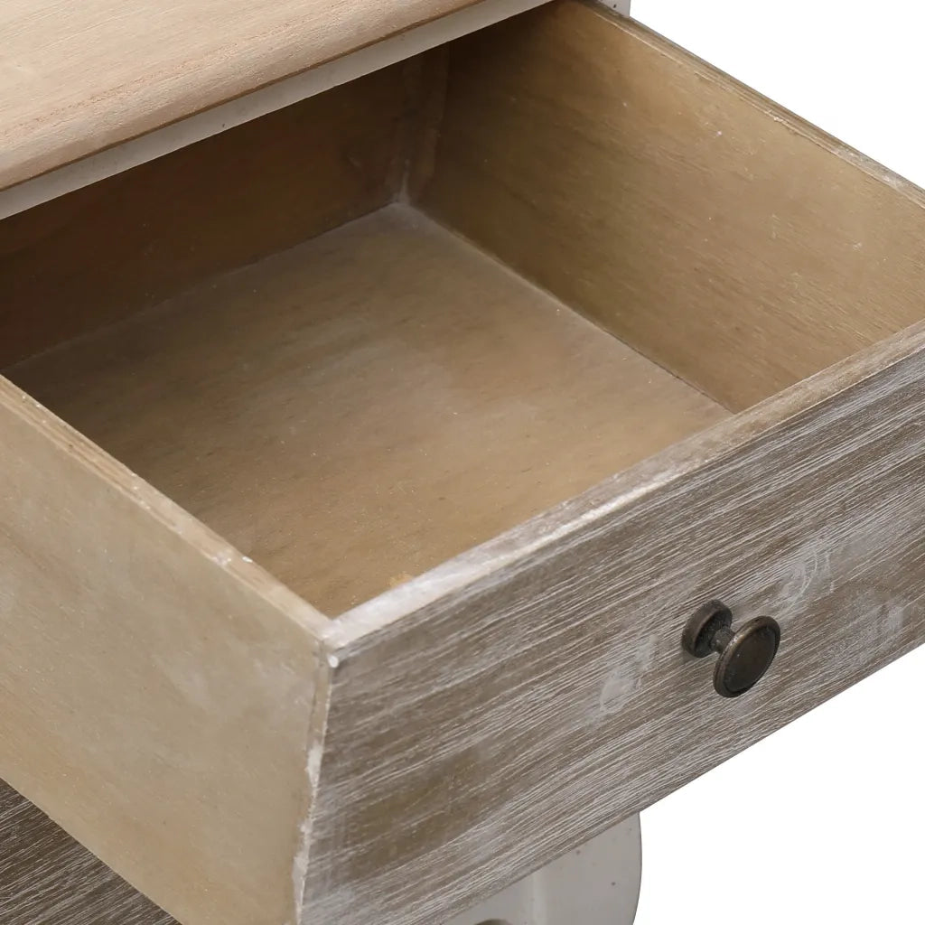 Comodino 35x30x50 cm in Legno di Paulownia 284064
