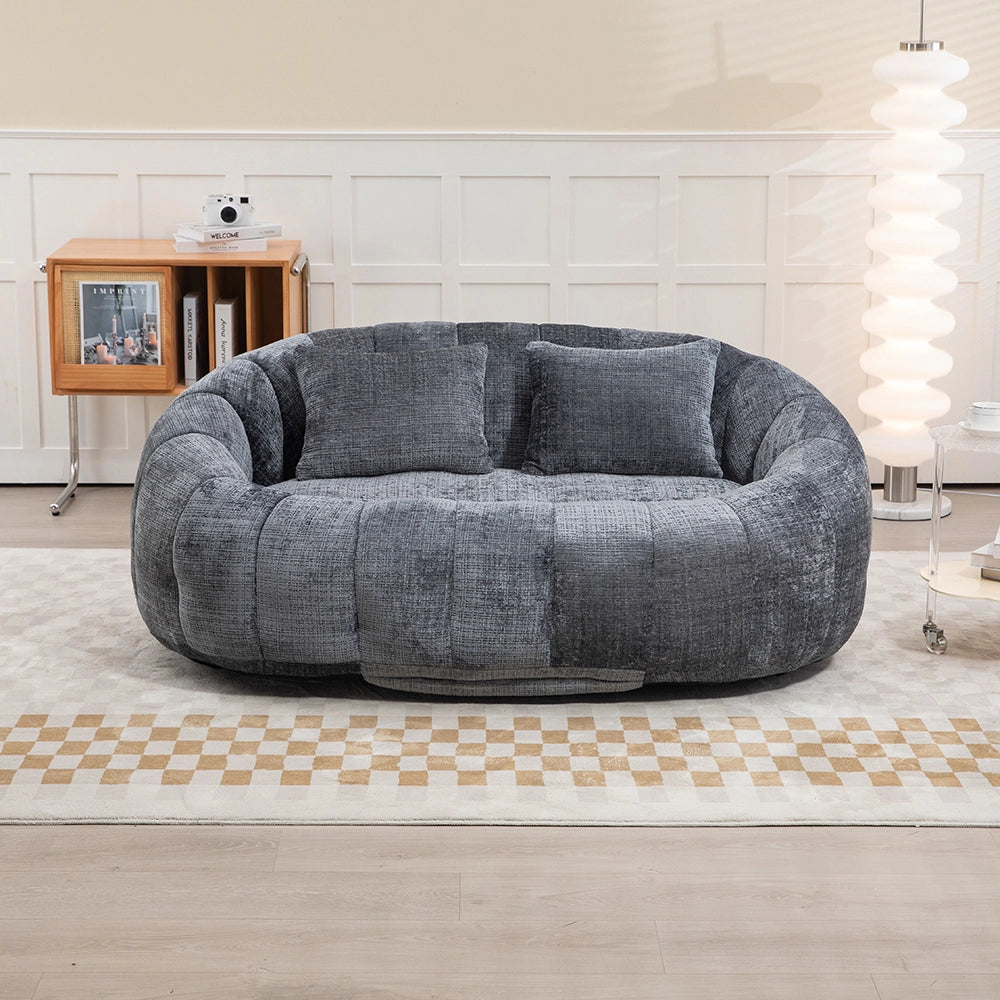 Pouf - Xylo - Chenile grigio interno/esterno