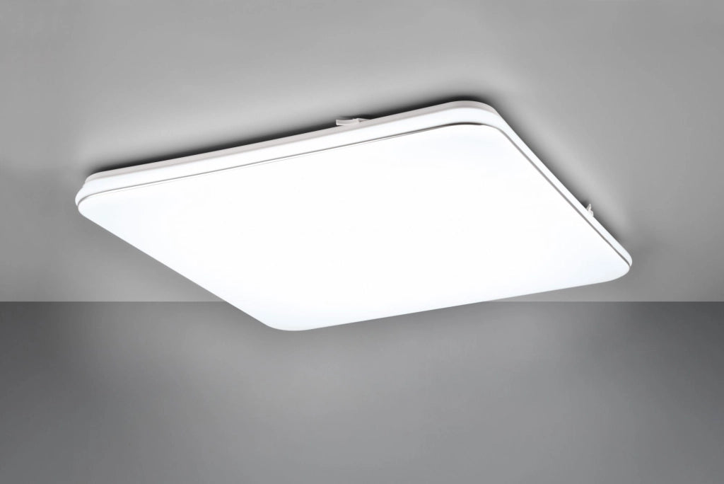BLANCA PLAFONIERA LED  46W 5600lm, 4000K QUADRATA DIMMERABILE CON INTERRUTTORE 53CM X 53CM