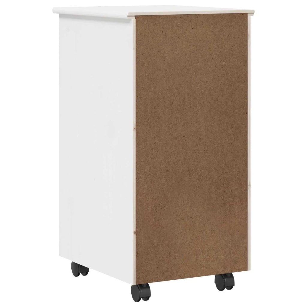 Mobile con Ruote con ruota Bianco 34 x 39 x 65,5 cm 42028357