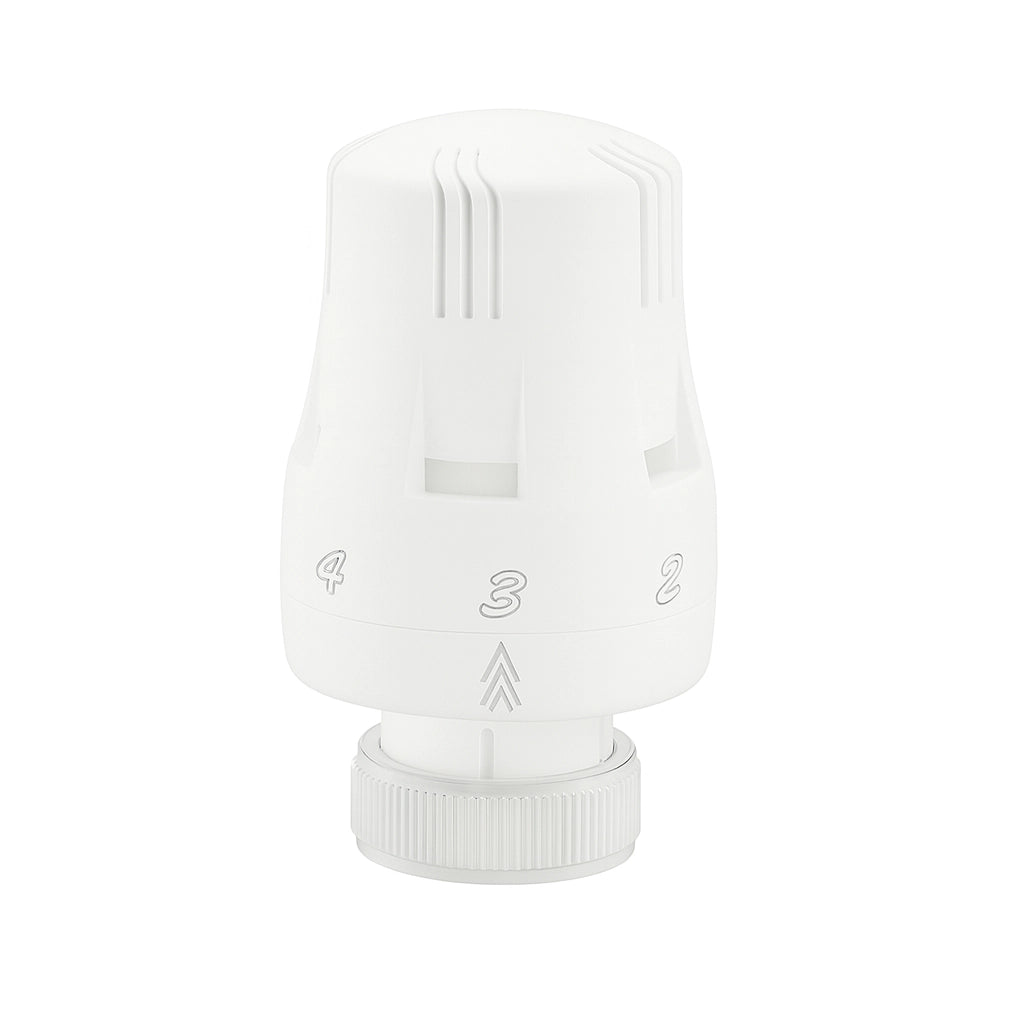 TESTA TERMOSTATICA PER VALVOLA RADIATORE- Bianco Opaco- ATON- pezzi 1