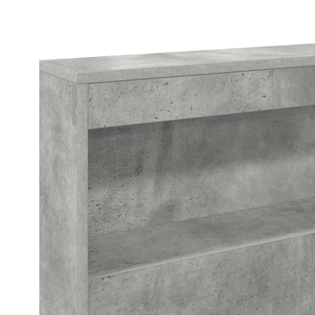 Testata contenitore Grigio cemento 160 cm Legno multistrato 3335504