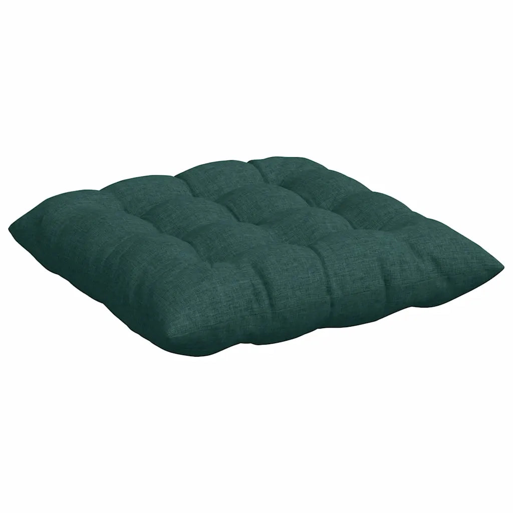 Cuscini per Seduta 4 pcs Verde Scuro 40 x 40 x 6 cm Tessuto 42015151