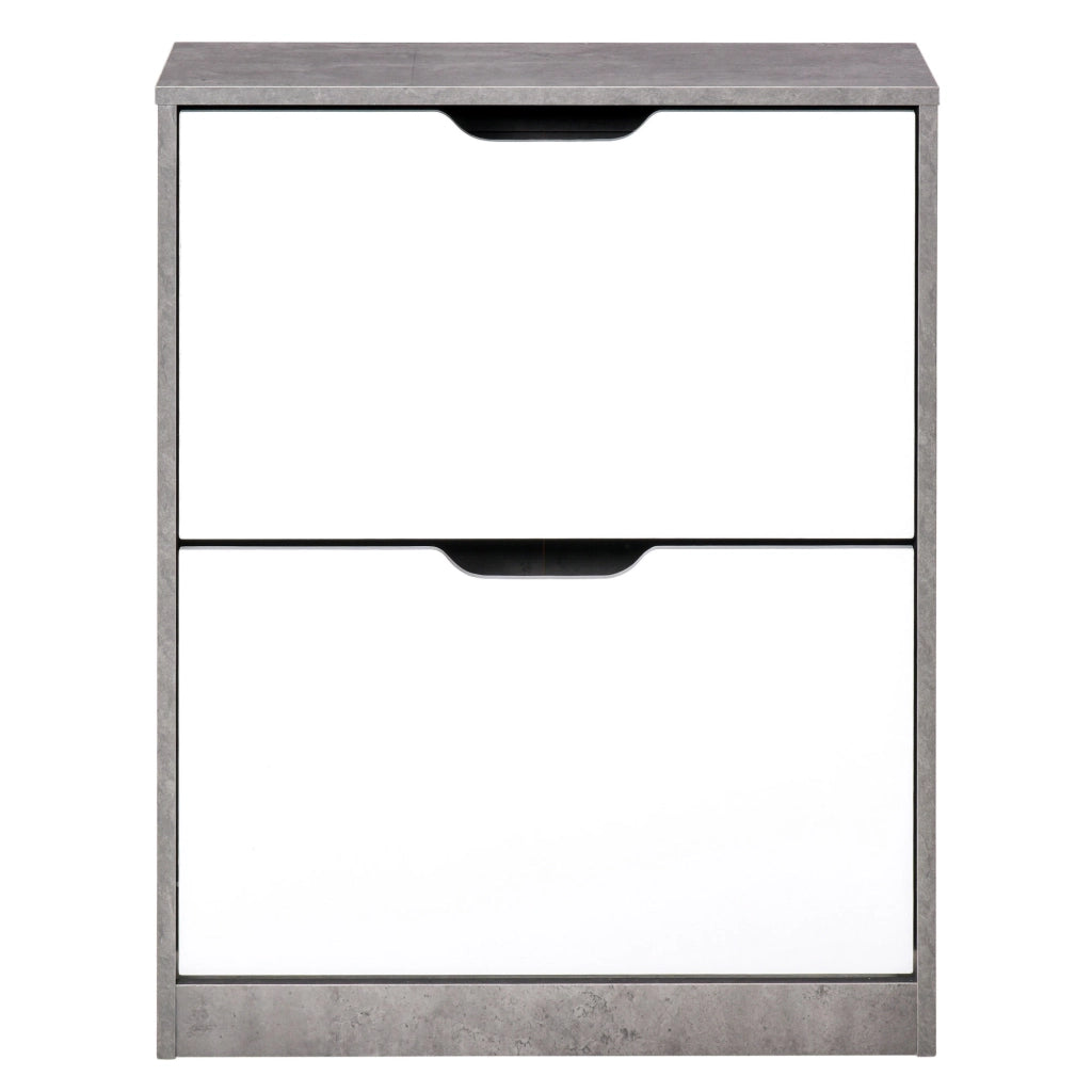 Scarpiera con Cassetti e Ripiani Aggiustabili ¨C Minimal ¨C Grigio 62.5x26x81 cm