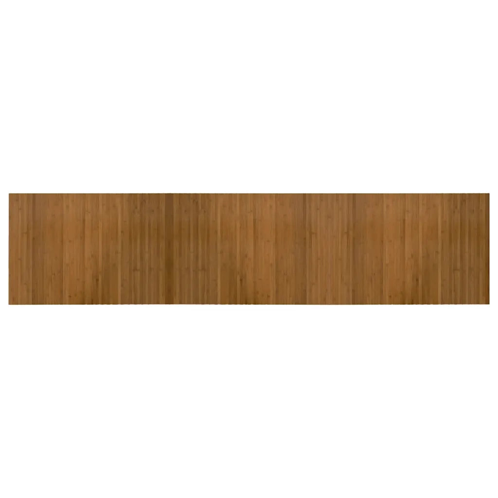 Tappeto Rettangolare Marrone 70x300 cm in Bambù 376752