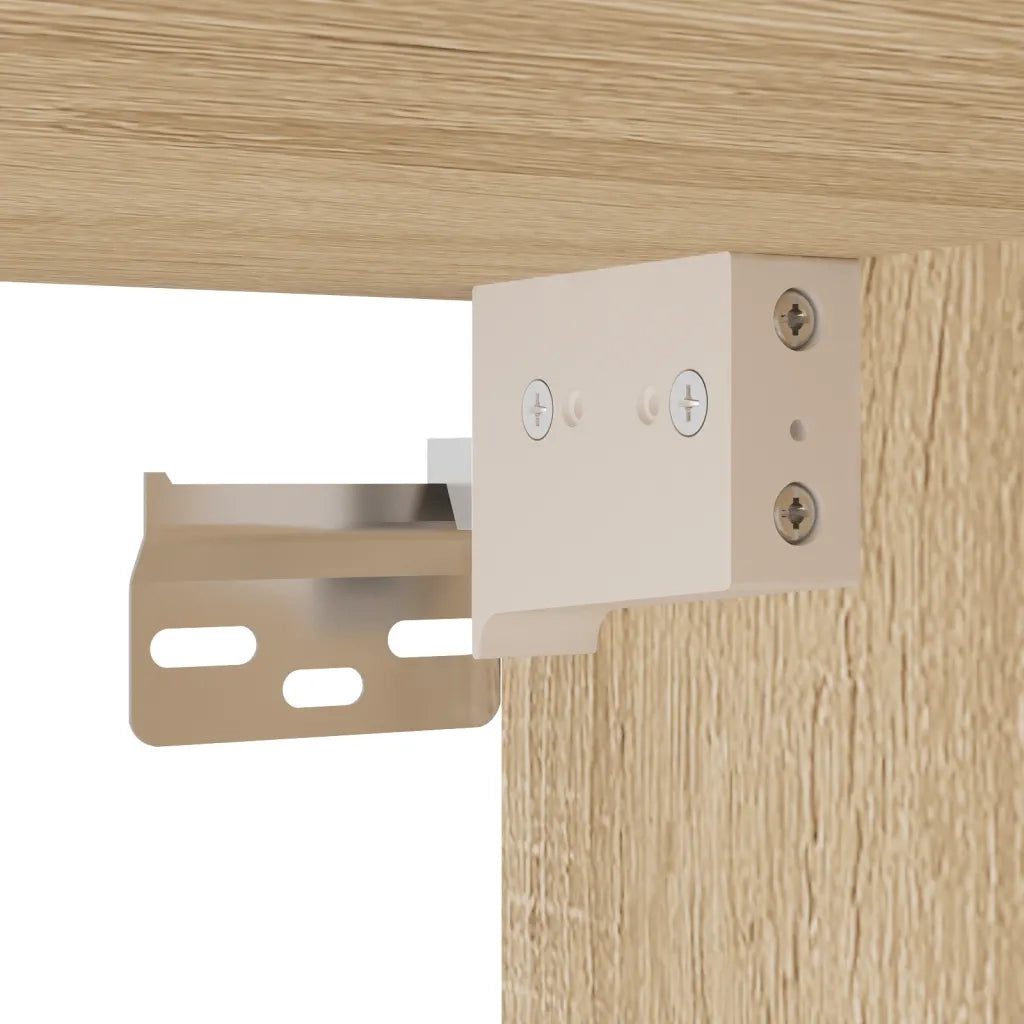 Mobile porta TV assemblato in legno composito 152 x 22 x 113 cm design di tendenza con vano contenitore in rovere Sonoma 02_0049270